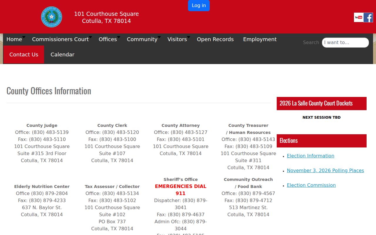 La Salle County court docket official contact and office routing page